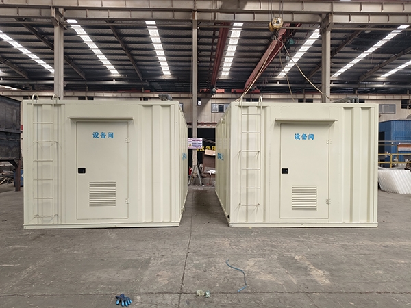 智能型MBR一体化污水处理设备发货现场